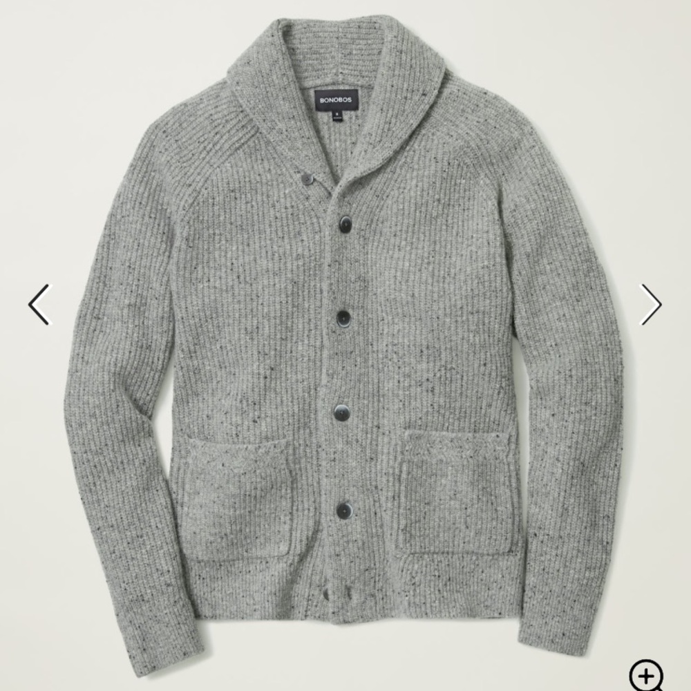 Men’s bonobos donegan shawl cardigan New S